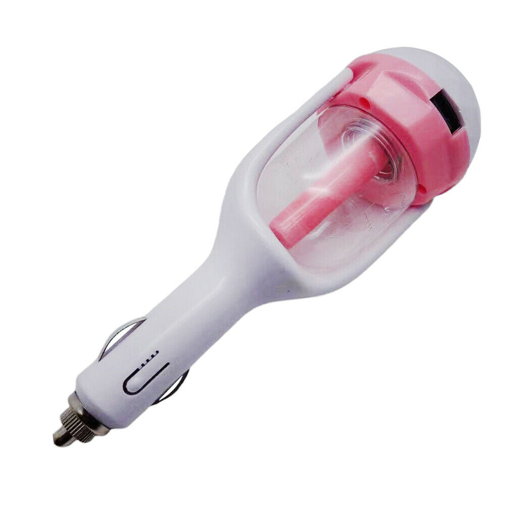 USB Mini Car Air Humidifier Aroma Essential Oil Diffuser Air Freshener Pink