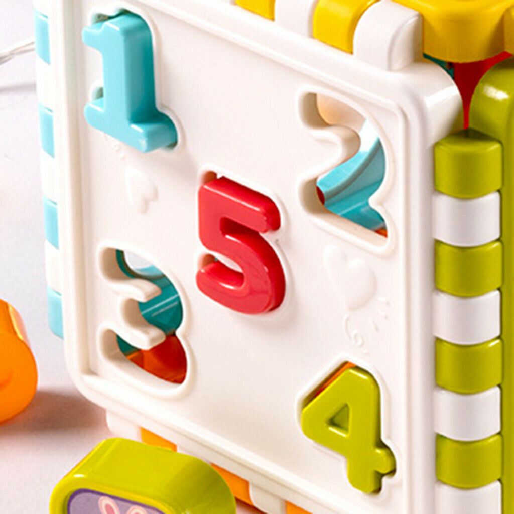Plastic Number and Shape Building Blocks Montessori Sorter Puzzle Toys