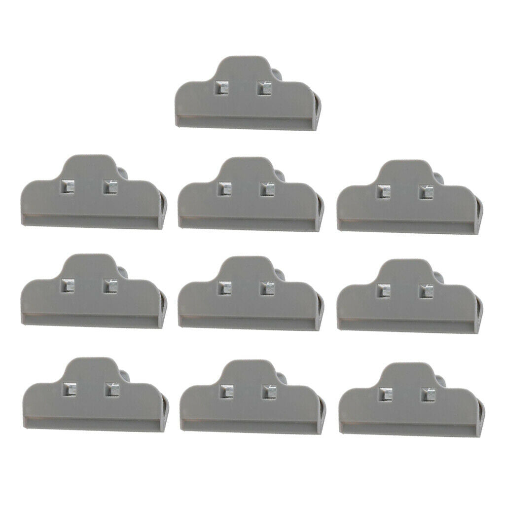 10 Pcs Food Bread Storage Clip Household Snack Sealing Bag Clips 4inch Gray