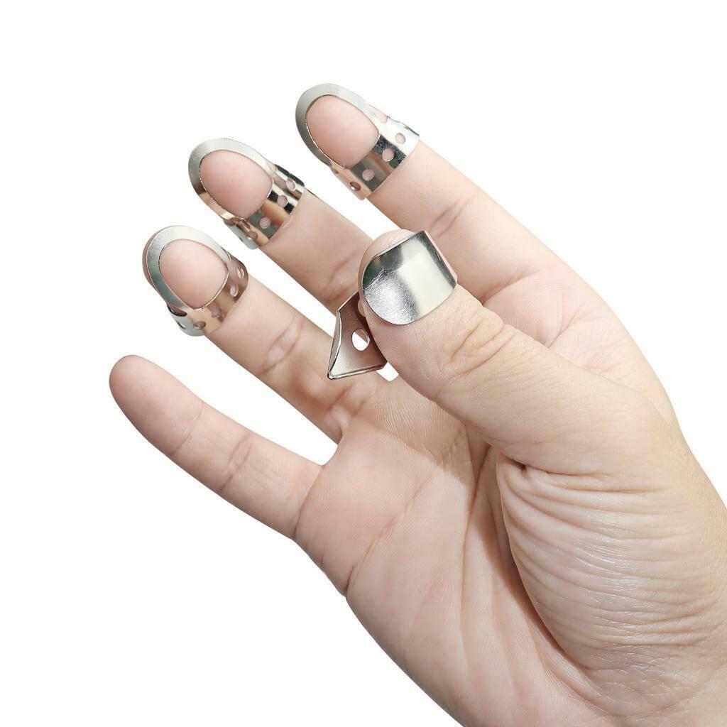 4 Pieces Guitar Fingertip Protectors, Silicone Guitar Finger Guards,Fingertip