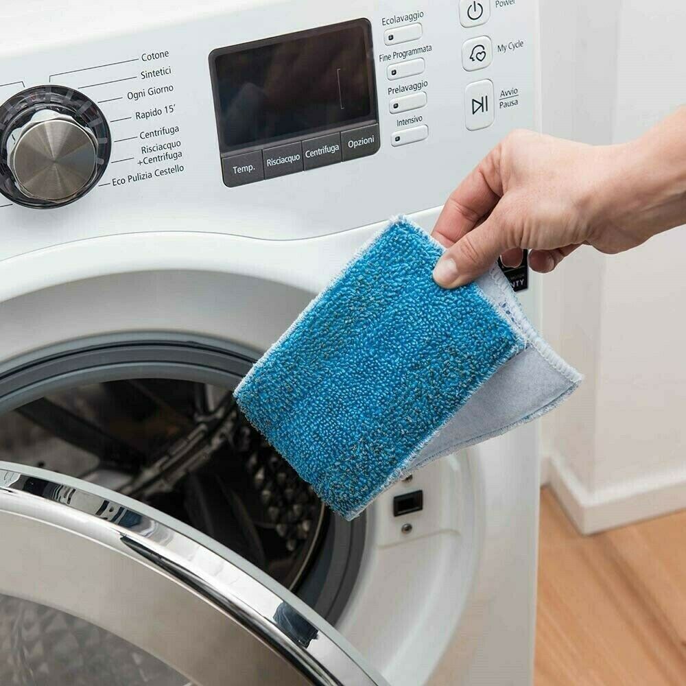 2PCS Washable Reusable Microfibre Mop Cloths For Polti Moppy Steam Engine