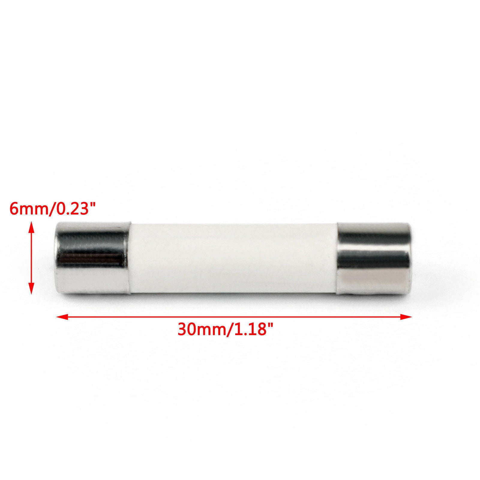 20pcs 6x30mm 20Amp 20A 250V Ceramic Fuse Tube Fast Blow Fuse