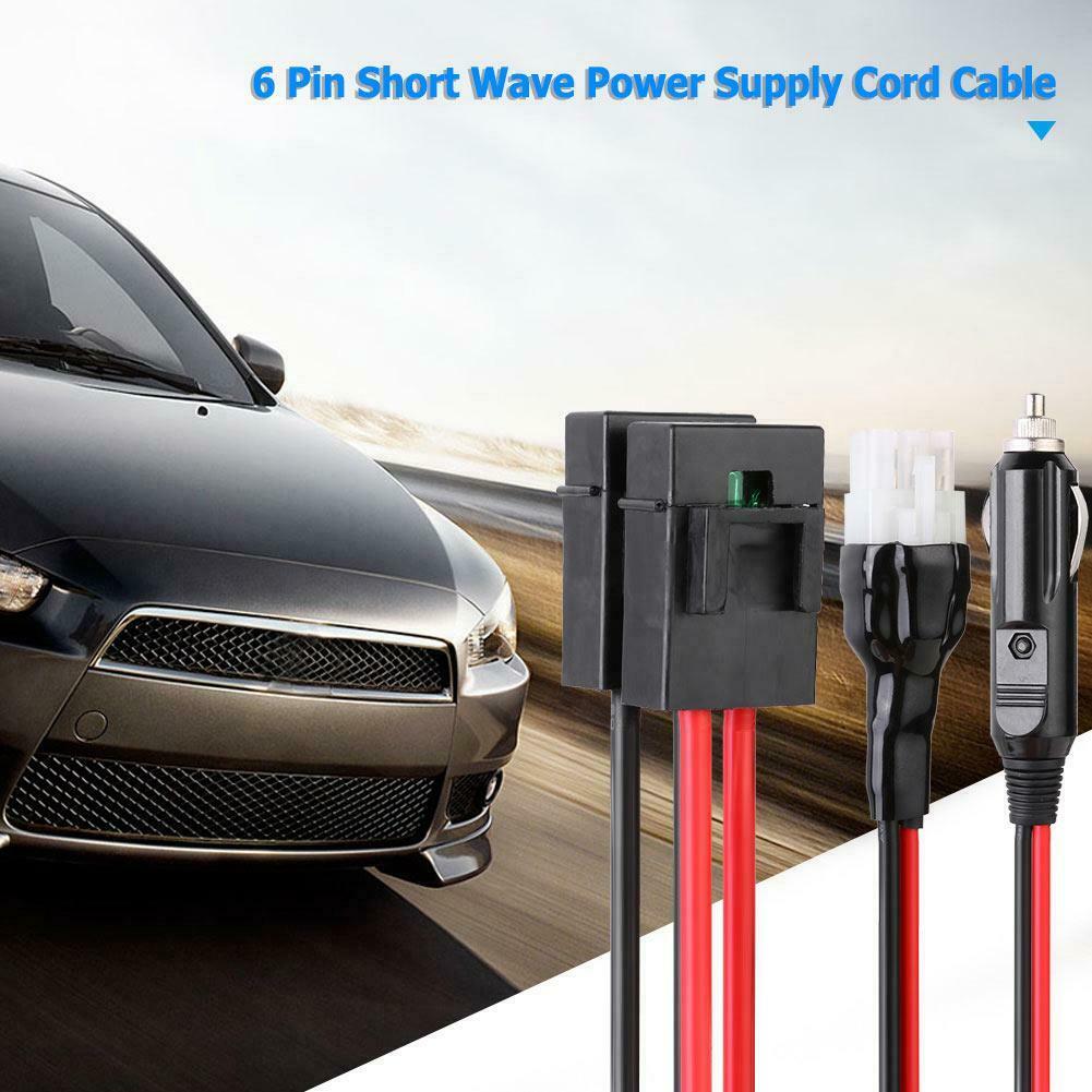 1.5m 30A 6Pin Short Wave Power Cable for Yaesu FT-857D/897D IC-725A/706 @