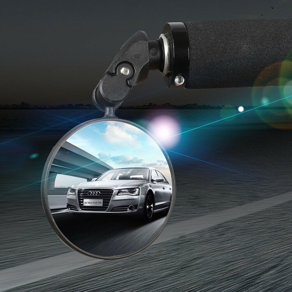 Bike Mirror Adjustable Bike Rear View Mirror Foldable Convex Rearview Mirror