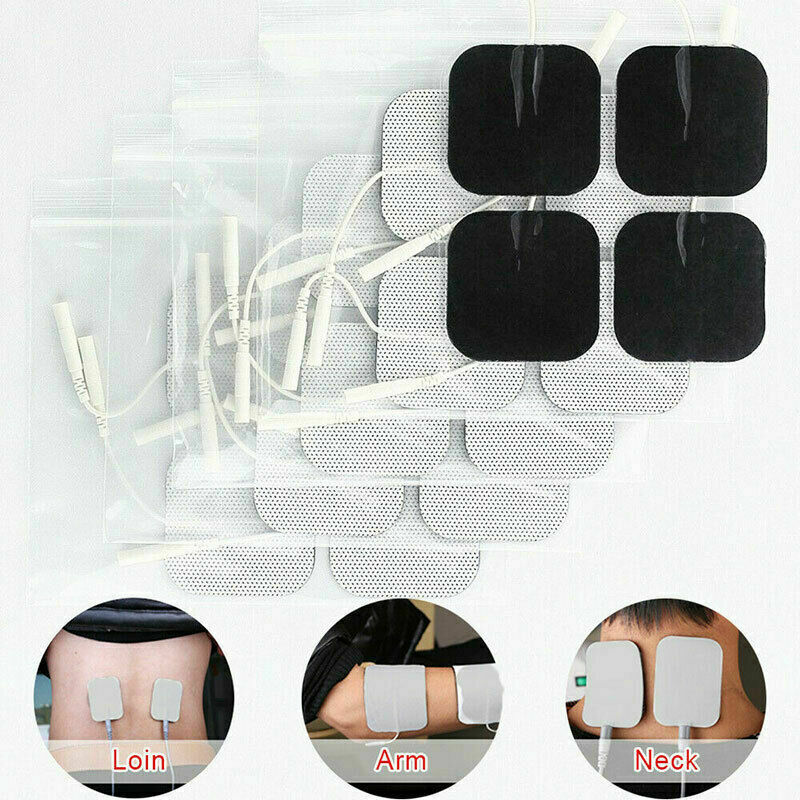 20PCS Replacement Pads for Massagers Tens Units electrode 2 x 2'' White Cloth