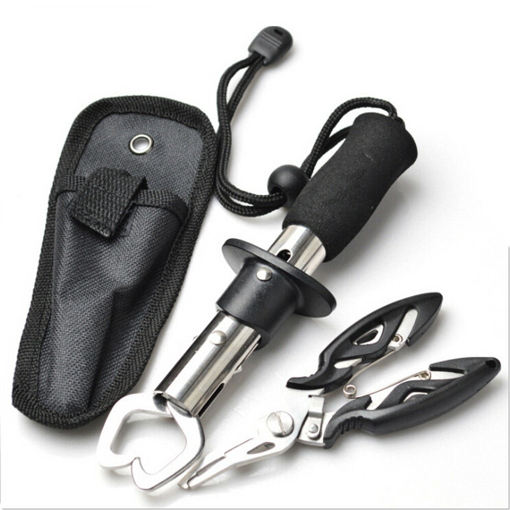 Fishing Plier Scissors Line Cutter Remove Hook with Fishing Clip Clamp Tackl Ad