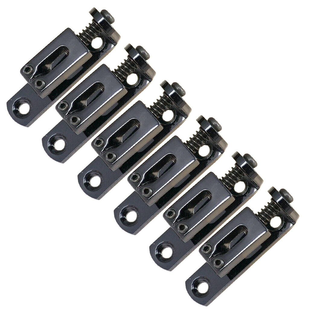 12Pcs Individual Guitar Bridge Saddles W / Alloy Screw Wrench for