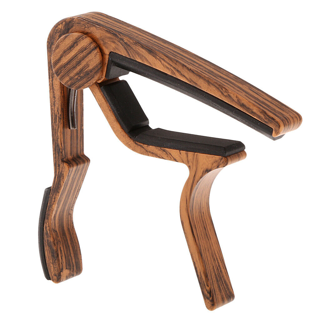 Acoustic Folk Guitars Capo Tuner   Quick Change Clamp Key Sapele
