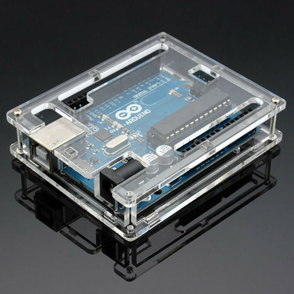 Transparent Acrylic Case Cover Shell Enclosure Computer Box Parts for UNO R3