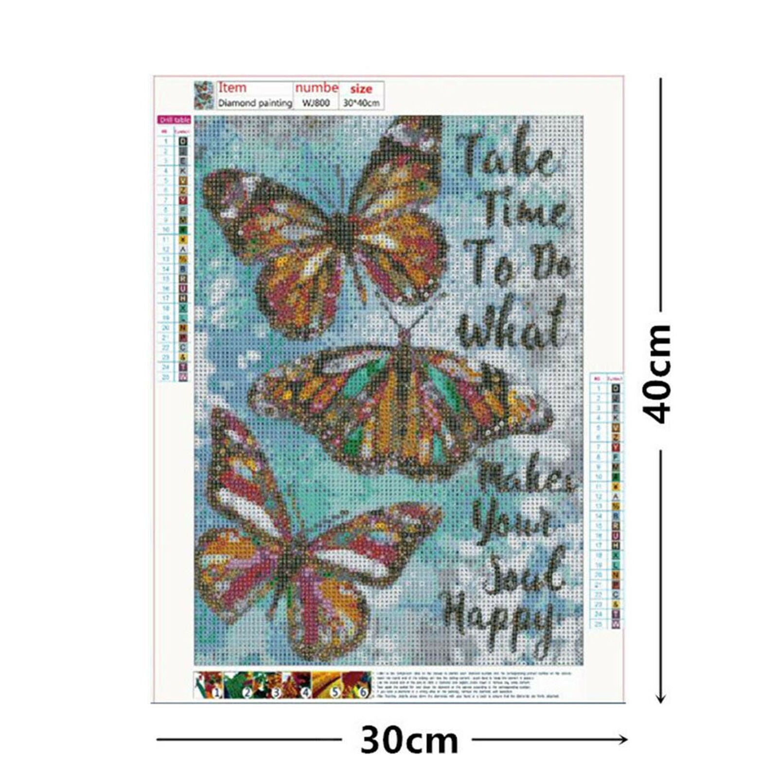 DIY 5D Butterfly Diamond Painting Kits Crystal Picture Arts Crafts Gift