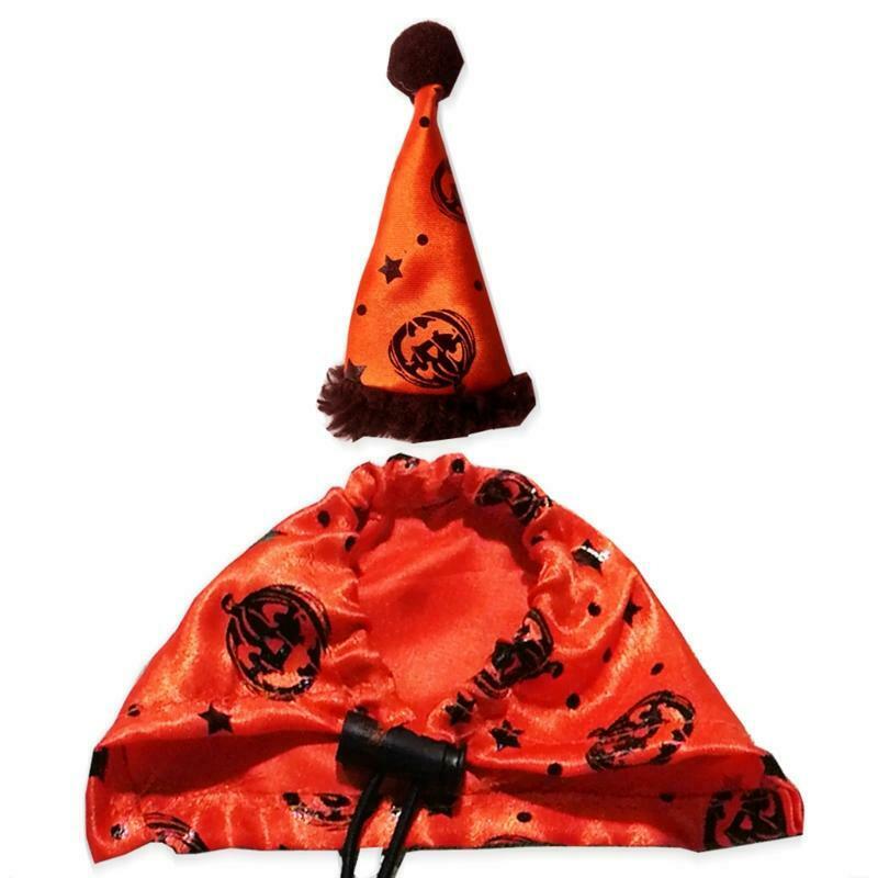 Halloween Hat and Cloak for Reptiles Photo Props Adjustable Lizard Costume Set