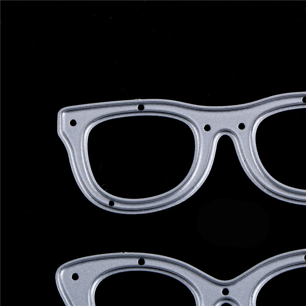 2pcs Glasses Metal Cutting Dies Stencil For Scrapbooking DIY Album Cards .l8