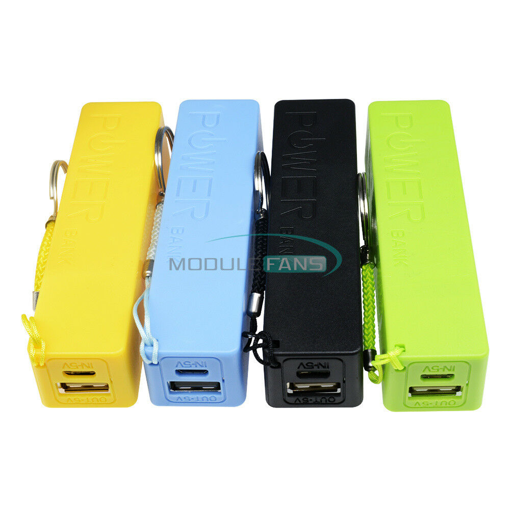 Green USB Power Bank Case Kit 18650 Battery Charger DIY Box Boost Module