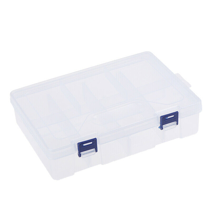 8 Cells Double layer Plastic Storage Box Jewellery Earring Beads Case Contai Qx