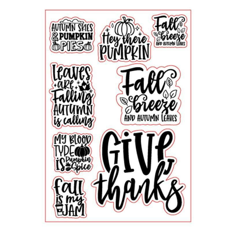Thanksgiving Silicone Clear Seal Stamp DIY Scrapbooking Embossing Photo Album