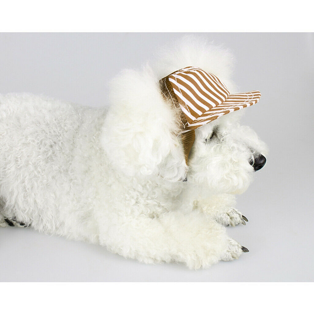 Summer Pet Dog Cat Baseball Visor Hat Puppy   Outdoor Sunbonnet Coffee S