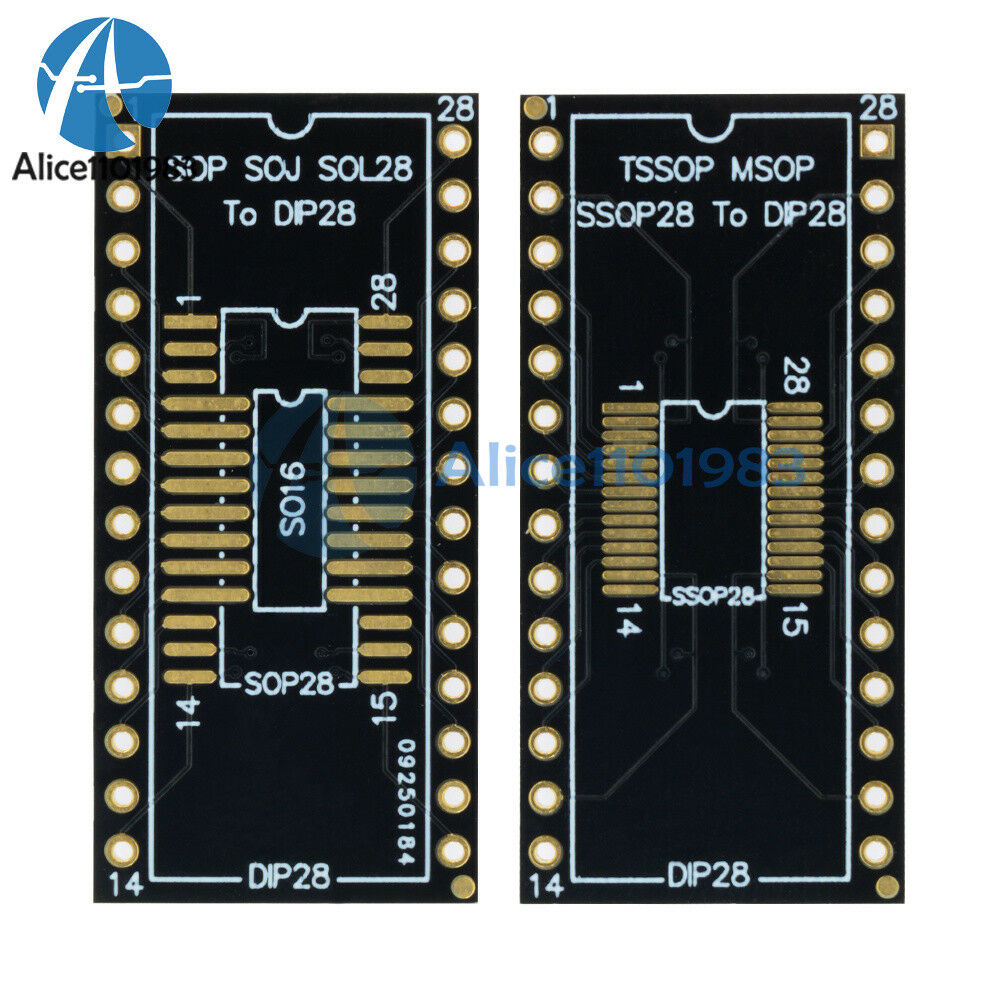 2PCS SOP16 SOP28 To DIP16 DIP28 SSOP28 TO DIP28 Adapter PCB Conveter Board