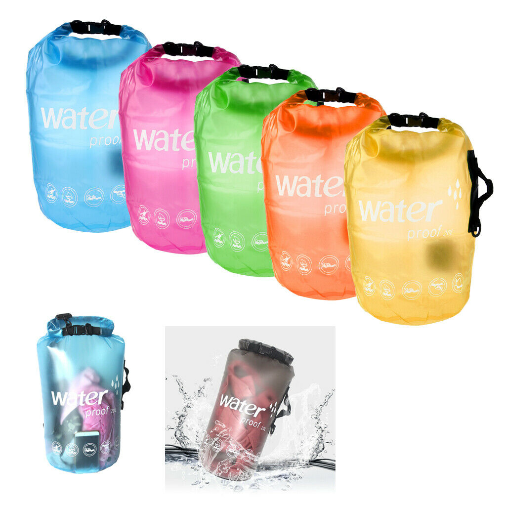20L Sport Waterproof Dry Bag Backpack Floating Boating Kayak Camping Blue