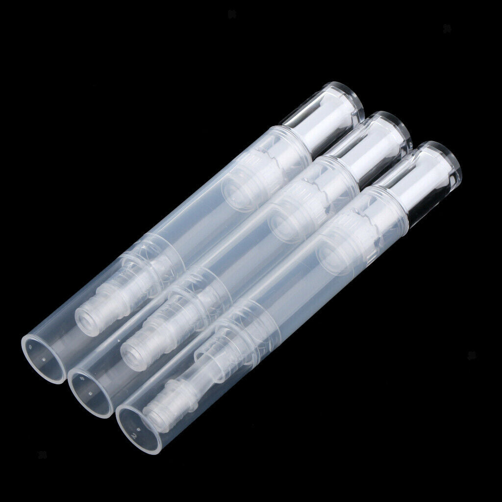 3Pcs 5ML Empty  Pen Silicone Applicator Lip Gloss Cosmetic Container