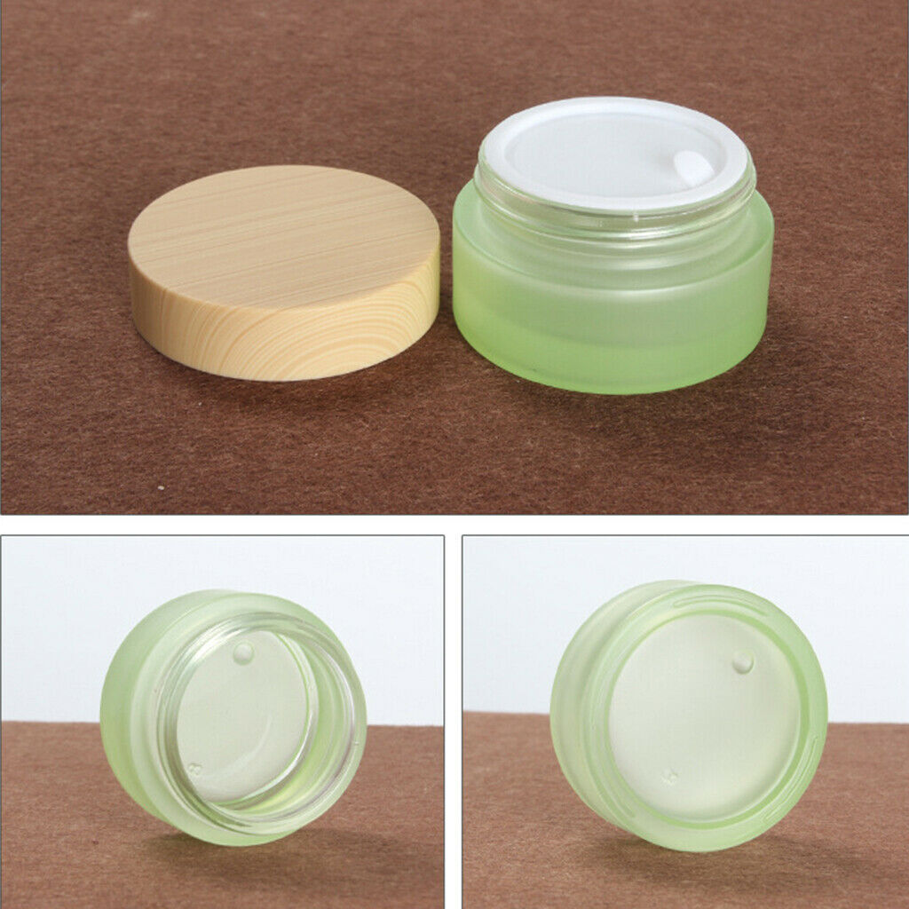 4Pcs 20g/50g Empty Glass Lotion Lip Balm Jars Body Butter Sample Container