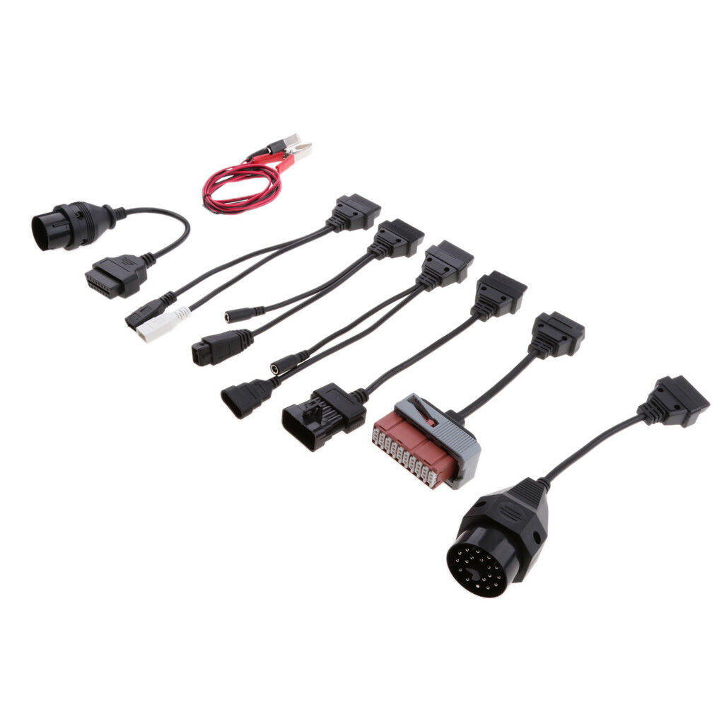 8 Pieces Car OBD2 Female Socket to Auto Interface Adatper Cable Connector