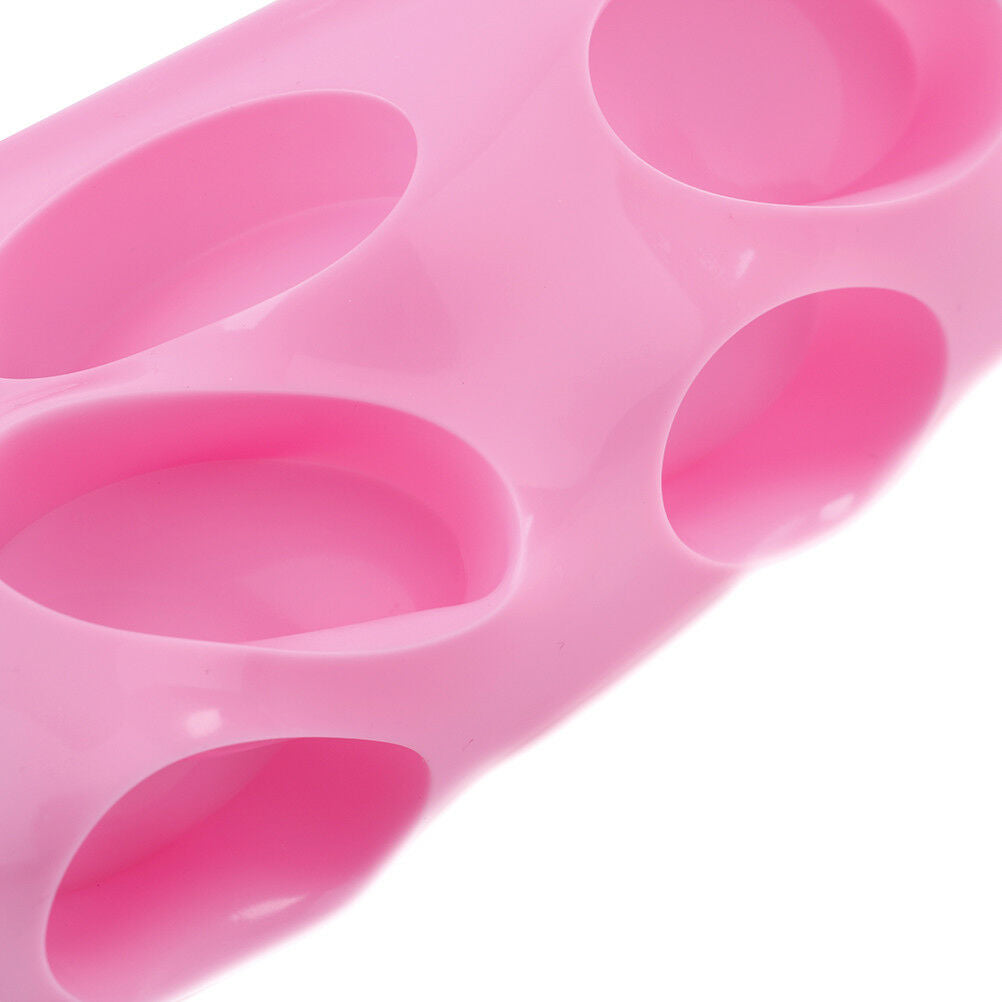 16 Cavity Oval Shape Soap Bake Mold Silicone Mould Tray Homemade Craf.l8