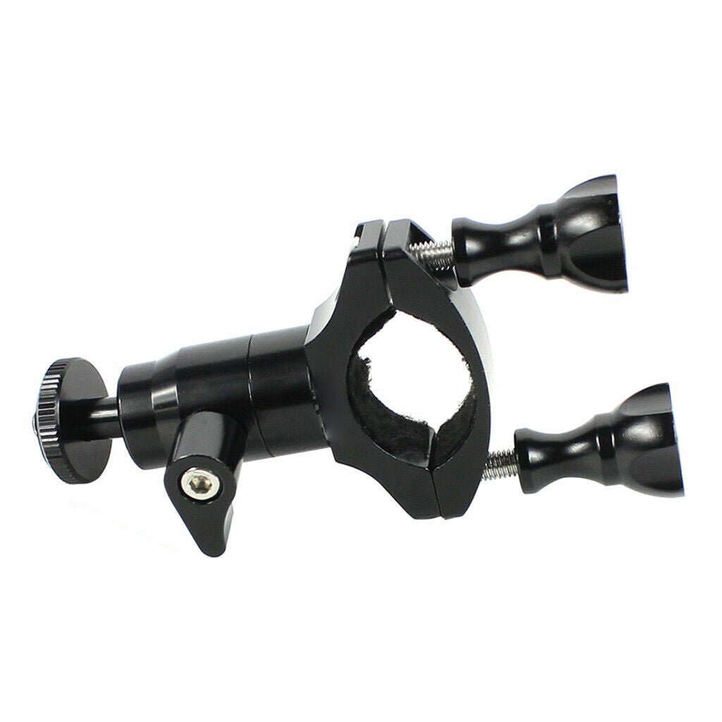 Aluminium Alloy 1/4" Bicycle Handlebar Clamp Bracket Clip for Gopro Camera