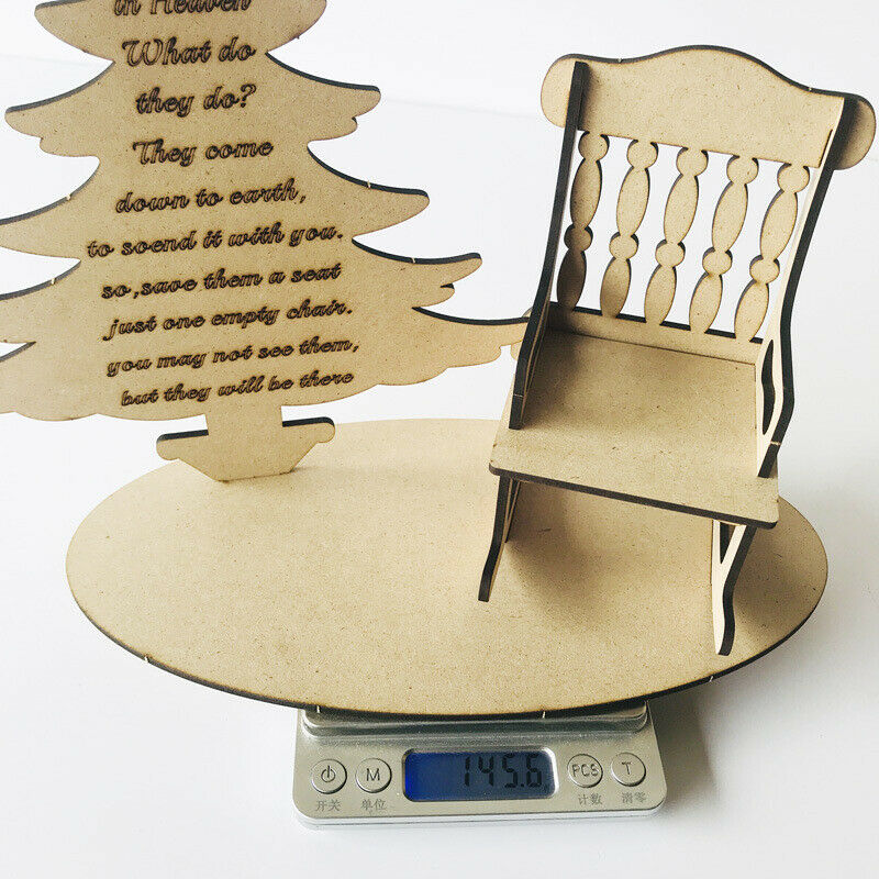 Christmas In Heaven Memorial for Missed Loved Ones Xmas Tree Chair Ornaments DIY