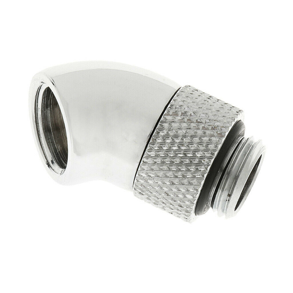 Premium G1/4 Thread Rotary Fitting Extender 45 Degree Angle Water Cooling .