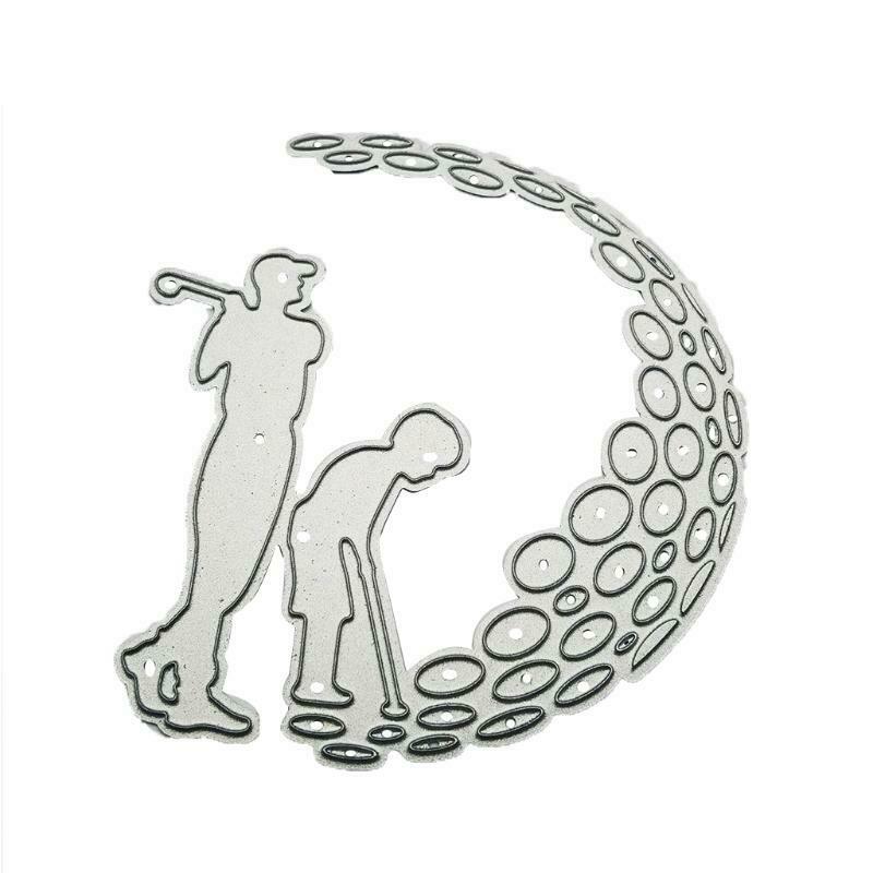 Parent-child Golf Carbon Steel Cutting Dies DIY Scrapbooking Photo Album Paper