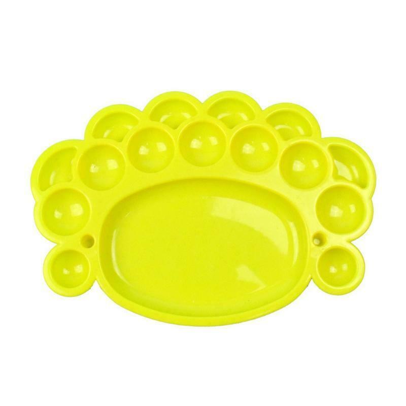 Large Footprint Colorful Paint Tray with 16 Different Wells Ideal for Artists