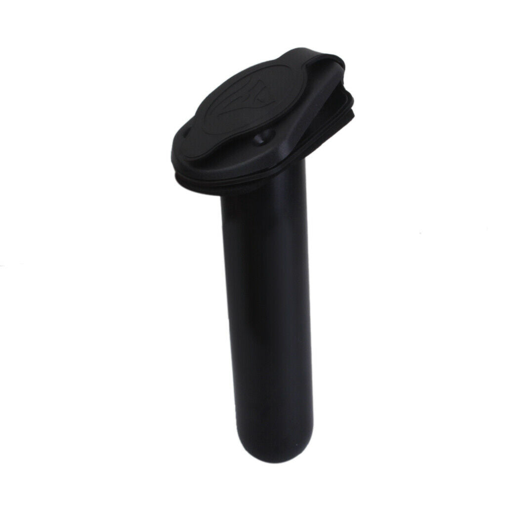 MagiDeal Fishing Rod Holder with   Cover Gasket for Boat Kayak Canoe Black