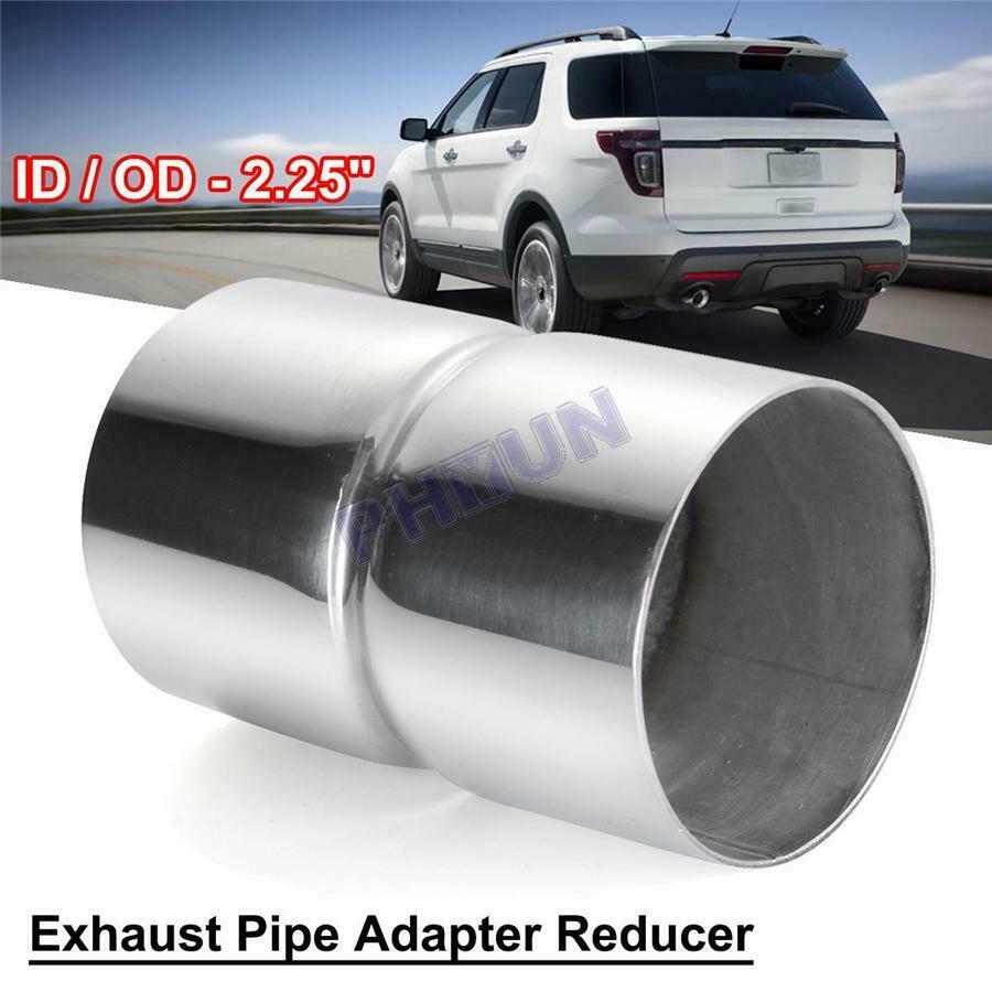 2.25" ID to 2.25" OD Car Truck Exhaust Pipe Connector Reducer Adapter Chrome
