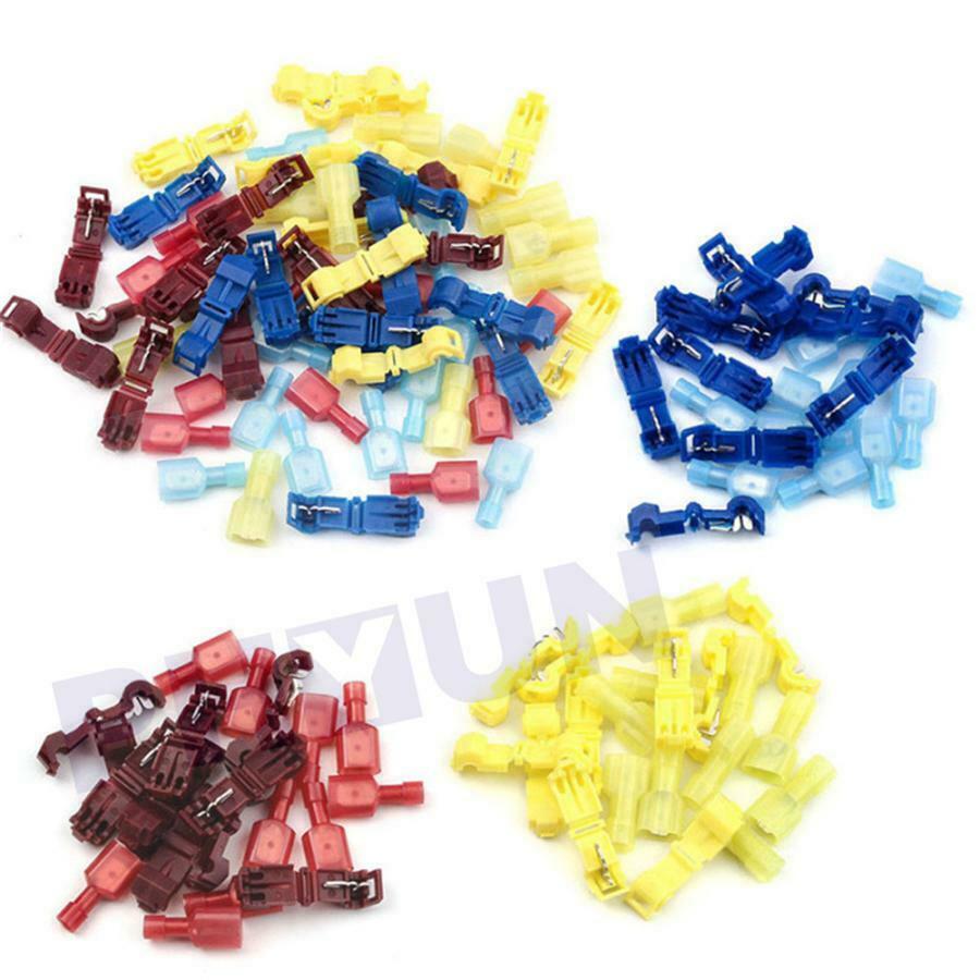 240PCS 22-10 AWG T-Tap Quick Insulated Splice Wire Terminal Connectors Combo Kit