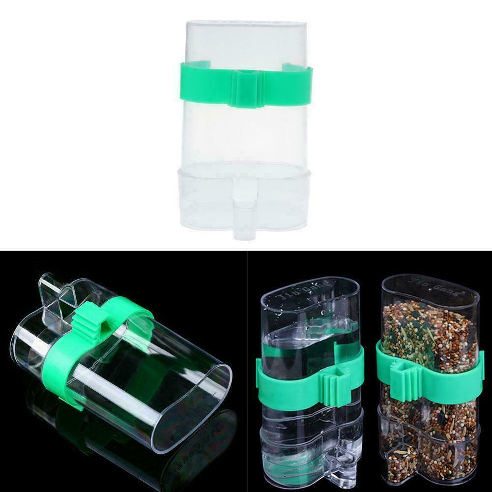 Pet Bird Cage Auto Water Bottle Parrot Food Hanging F4H6 Dispenser Feeder new