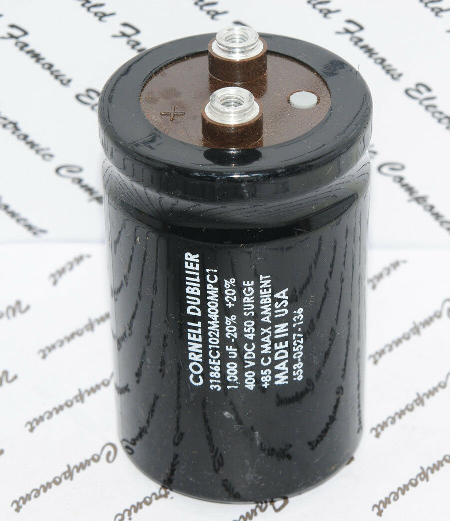 1pcs-CDE 1000uF 400V 3186EC102M400MPC1 Screw Terminal Capacitor- 51x80 (BOX022)