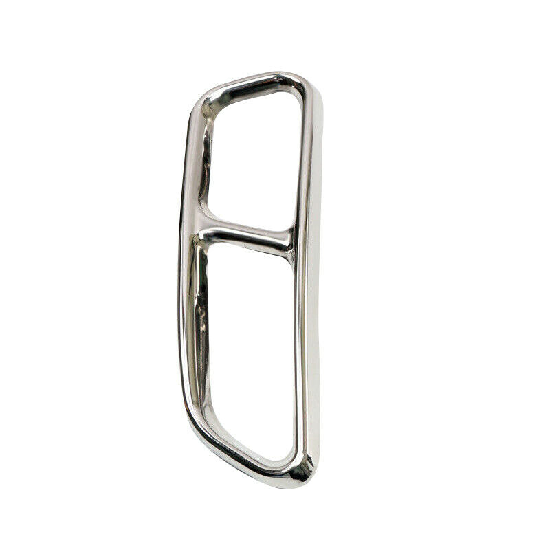 Stainless Steel Exhaust Muffler Pipe Tip Cover fit for Audi A6 A7 C7 16-18 Atn