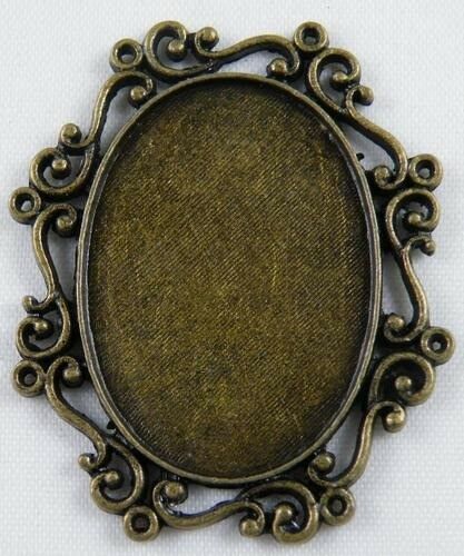 20pcs Bronze Color Photo Frame Charms Pendants 40.5x33.5x2mm 11664-2