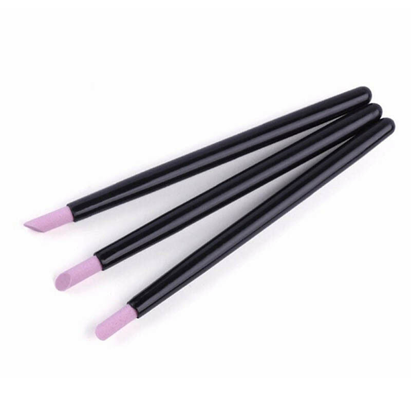 5x quartz nail cuticle pusher finger dead skin remover nail sciss joJ.ec Kt