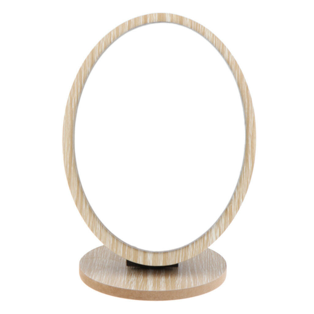 1 Piece Of Standing Mirror, Cosmetic Tabletop Mirror with Wood Frame and Stand