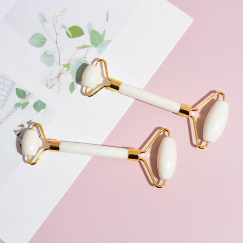 Jade Roller Facial Massager Roller Real Stone Massage Face Lifting Anti-AginFCA
