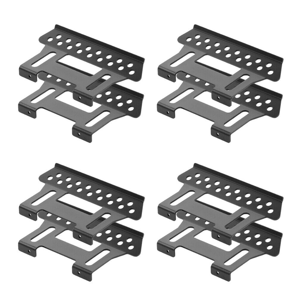 4Set RC Foot Side Steps Pedal Plate for 1/10 Axial SCX10 D90 Accessories