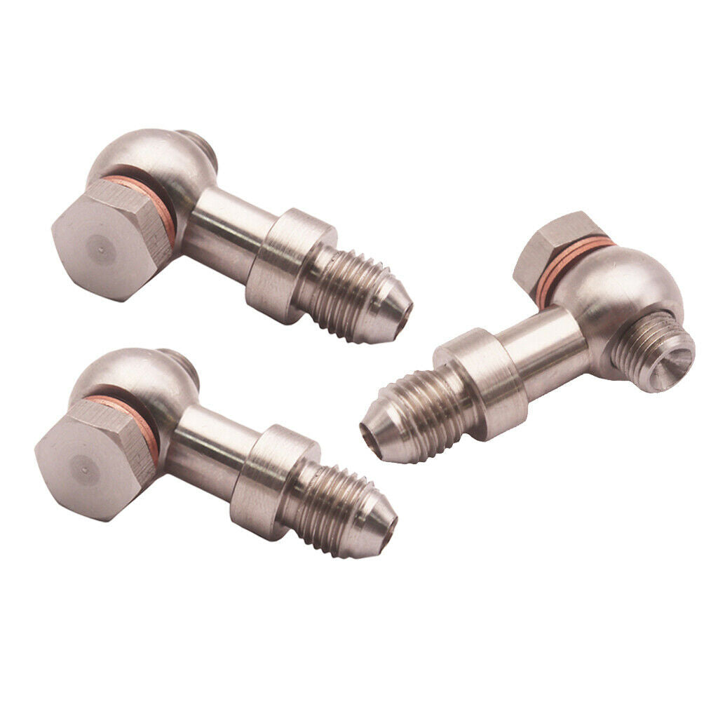 3 Set M10x1.0 4AN Turbo Aluminium Oil Banjo Bolt Fitting 1.5mm Restrictor