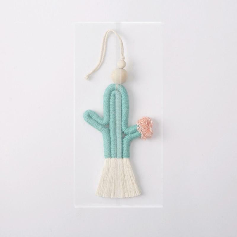 Handmade Weaving Cactus Wall Decor Wall Hanging Ornament for Home Decoration