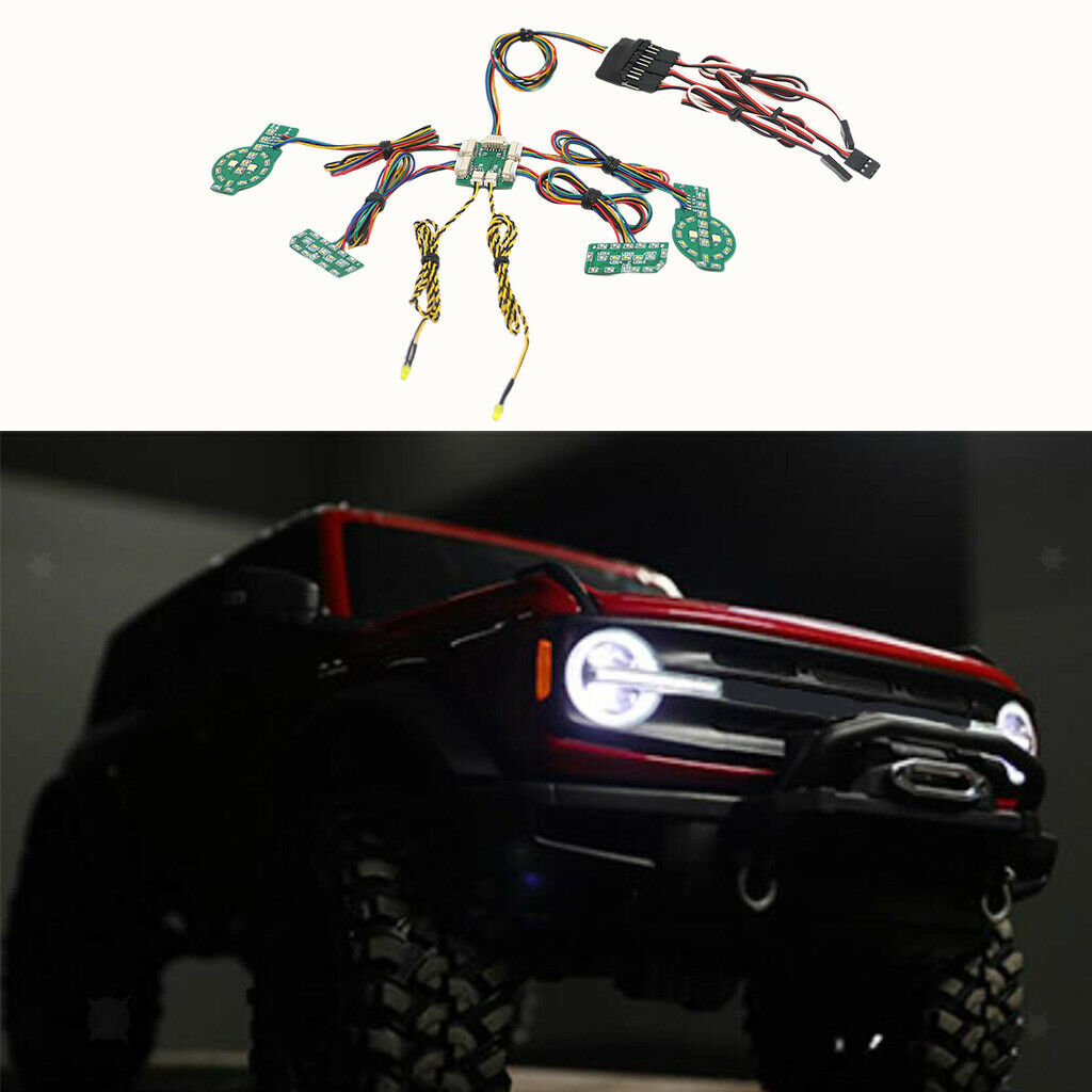 Portable RC LED Lights LED Lamp for 1/10 Bronco Car Parts Replaces Accessory
