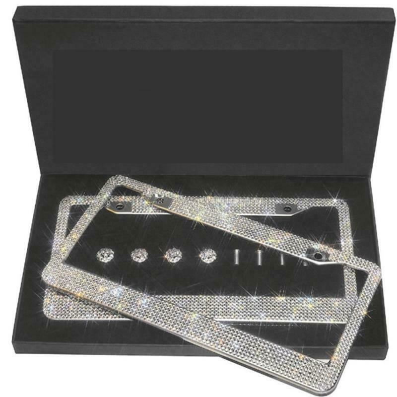 Custom License Plate Frame Quality Blingbling Cover Truck SUV Ultra-flashing