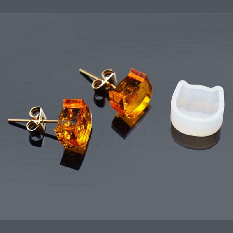 16Pcs Tiny Silicone Jewelry Earring Necklace Pendant Mold Casting Jewelry Tools