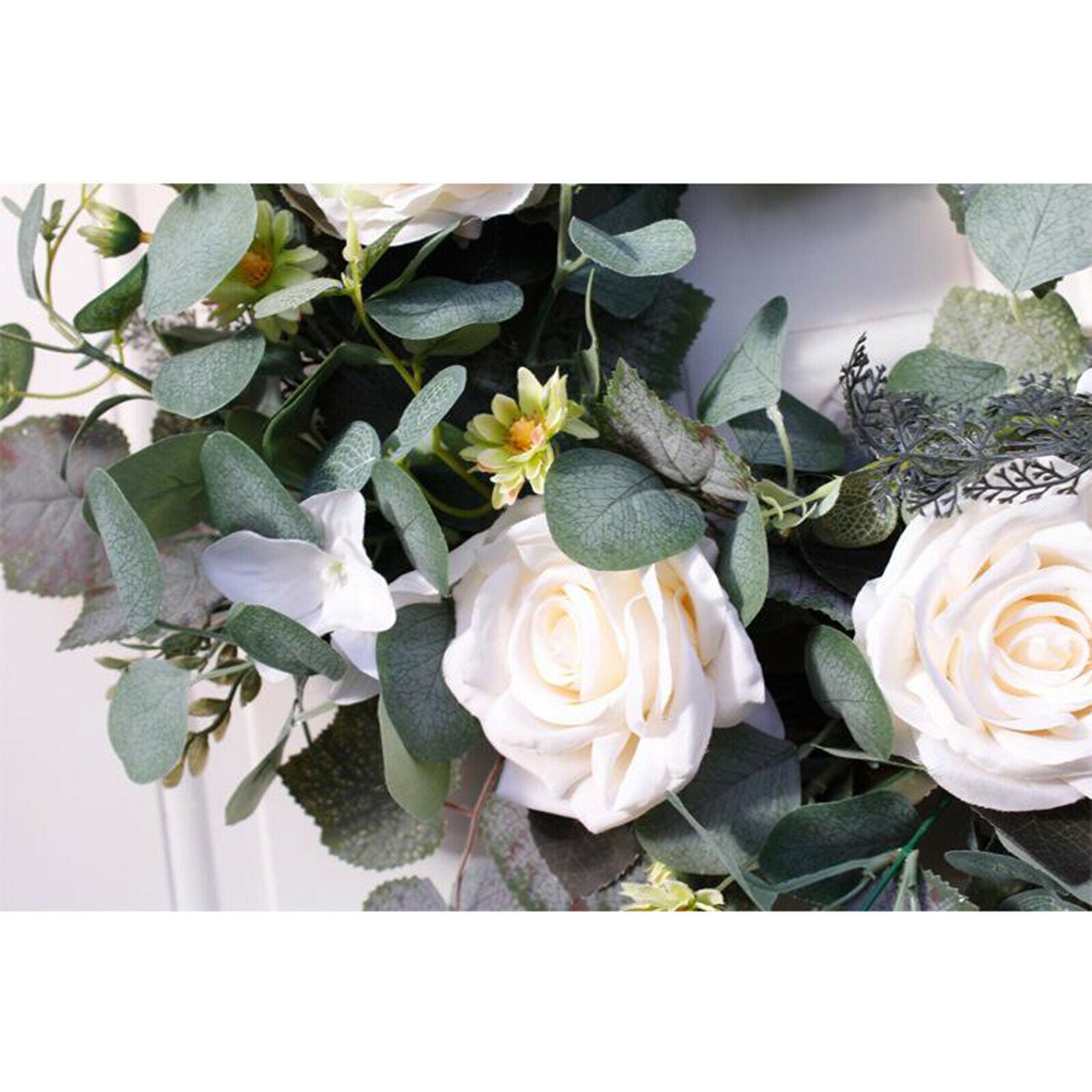 22" Easter Eucalyptus Wreath Front Door Leaves Flower Garland Spring Summers