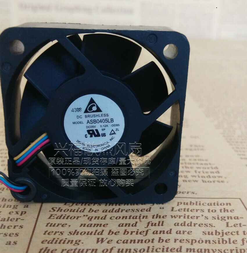 For Delta ASB0405LB-DD95 4015 4cm 5V 0.12A 4pin pwm speed control chassis fan
