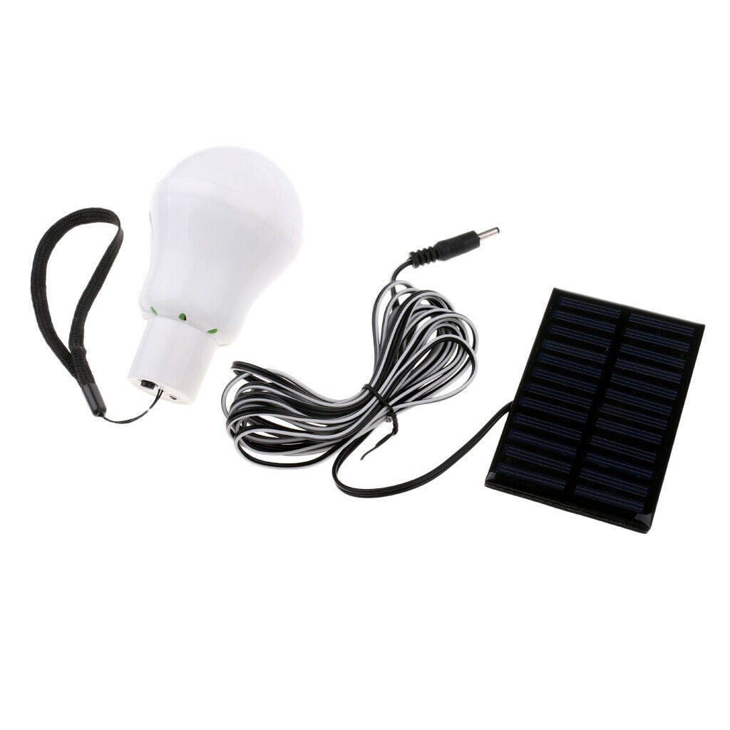 Portable Solar Powered LED Bulb Light Outdoor Camping Lighting Lamp 10x6.2cm